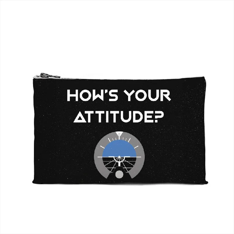 RFID-Blocking Passport Covers & Wallets in Sleek Black for Business TripsHow's Your Attitude Cosmetic Pouch