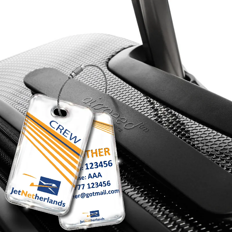 Foldable Passport Covers & Wallets Made of Flexible PVC for Easy StorageJet Netherlands Logo