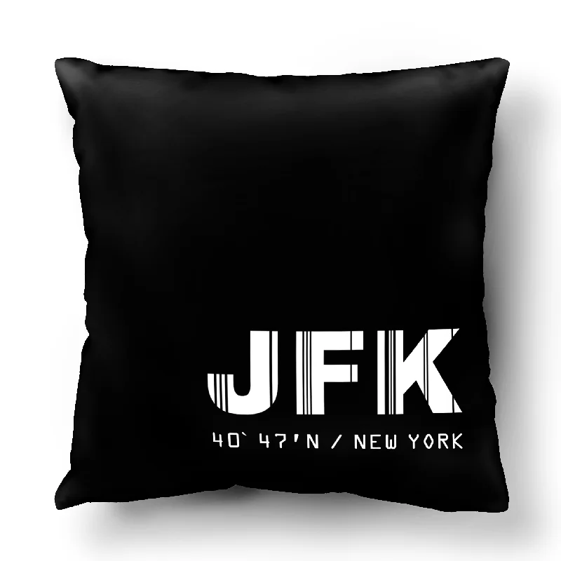 Monogrammed Leather Passport Covers & Wallets as Personalized GiftsJFK Airport Code Throw Pillow