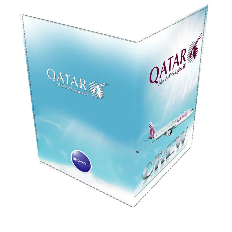 Glittery Sequined Passport Covers & Wallets for Party LoversQatar A330 CREW-Passport Cover