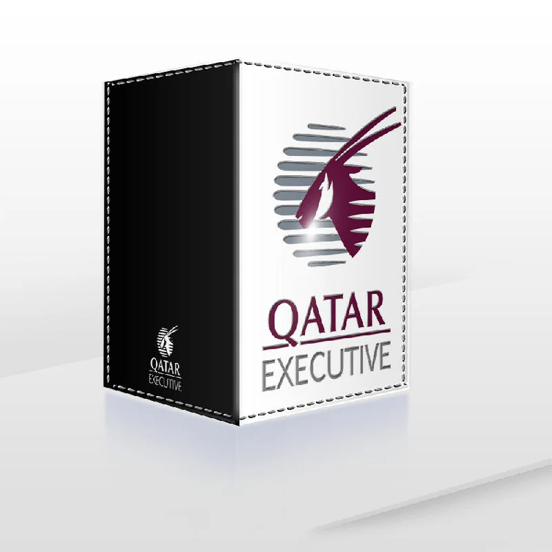 Leather Passport Covers & Wallets with Handmade Stitching for Luxury TravelersQATAR Executive - Passport Cover