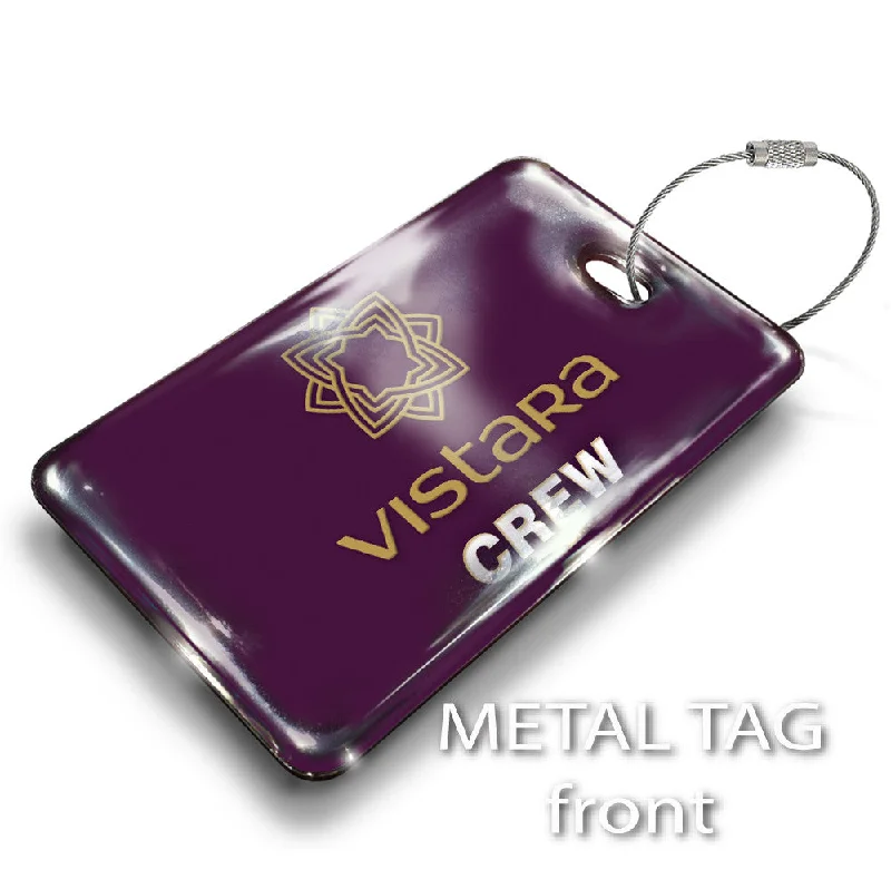 RFID-Blocking Passport Covers & Wallets in Sleek Black for Business TripsVistara Logo Purple