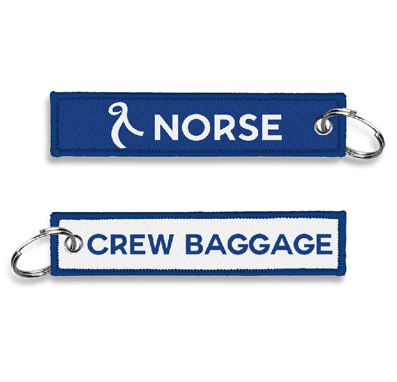 Vintage-Style Passport Covers & Wallets with Brass Hardware for Retro EnthusiastsNorse Atlantic-Crew Baggage Keyring