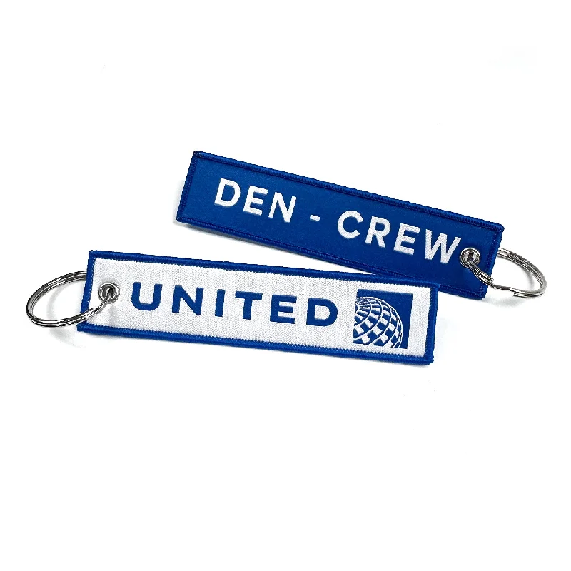 Minimalist Carbon Fiber Passport Covers & Wallets for Modern MenUnited Airlines BASE CREW Woven Keyring