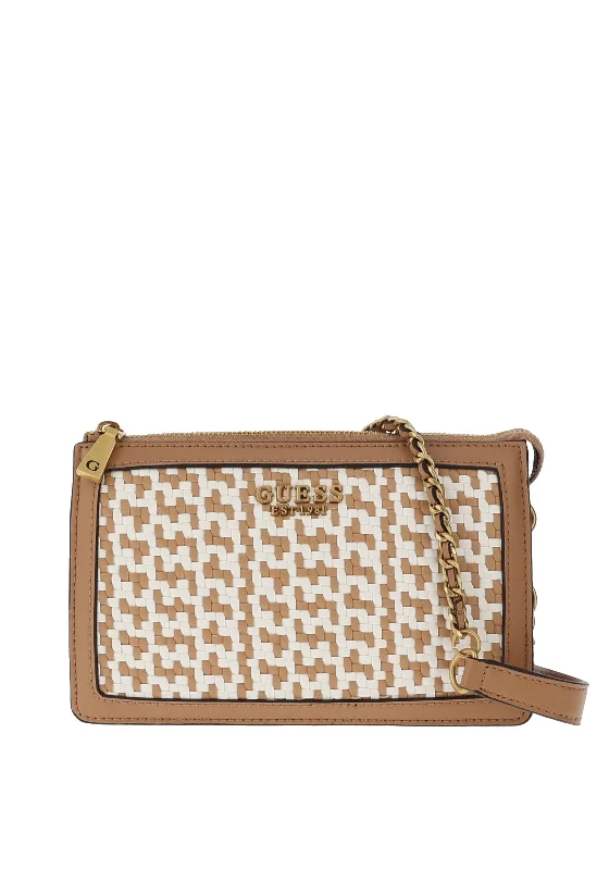 Guess Abey Mini Crossbody Bag, Cognac