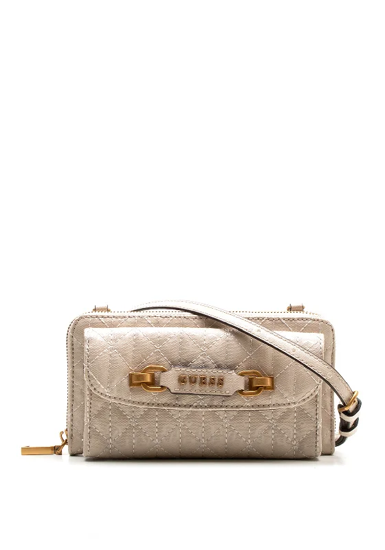 Guess Aveta Smartphone Crossbody Wallet, Stone