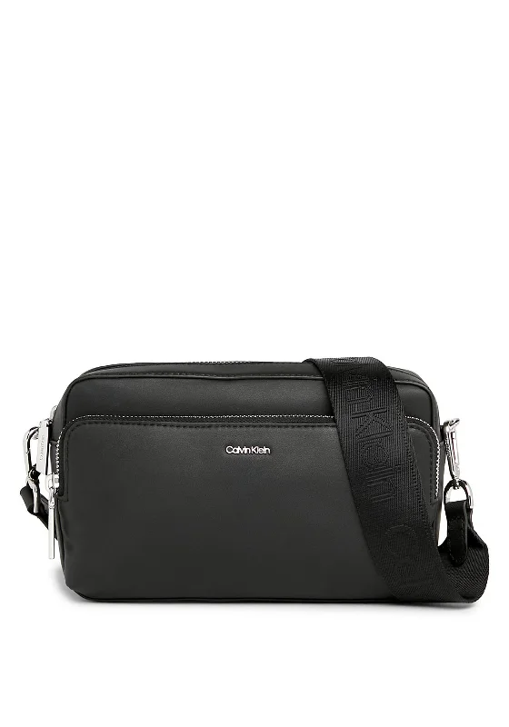 Calvin Klein Zip Camera Crossbody Bag, Black