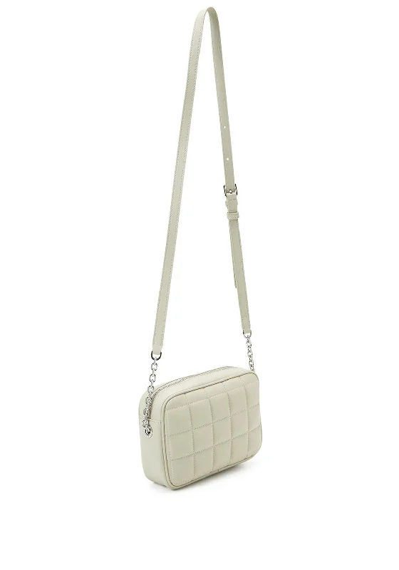 Calvin Klein Re-Lock Quilted Crossbody Camera Bag, Stoney Beige