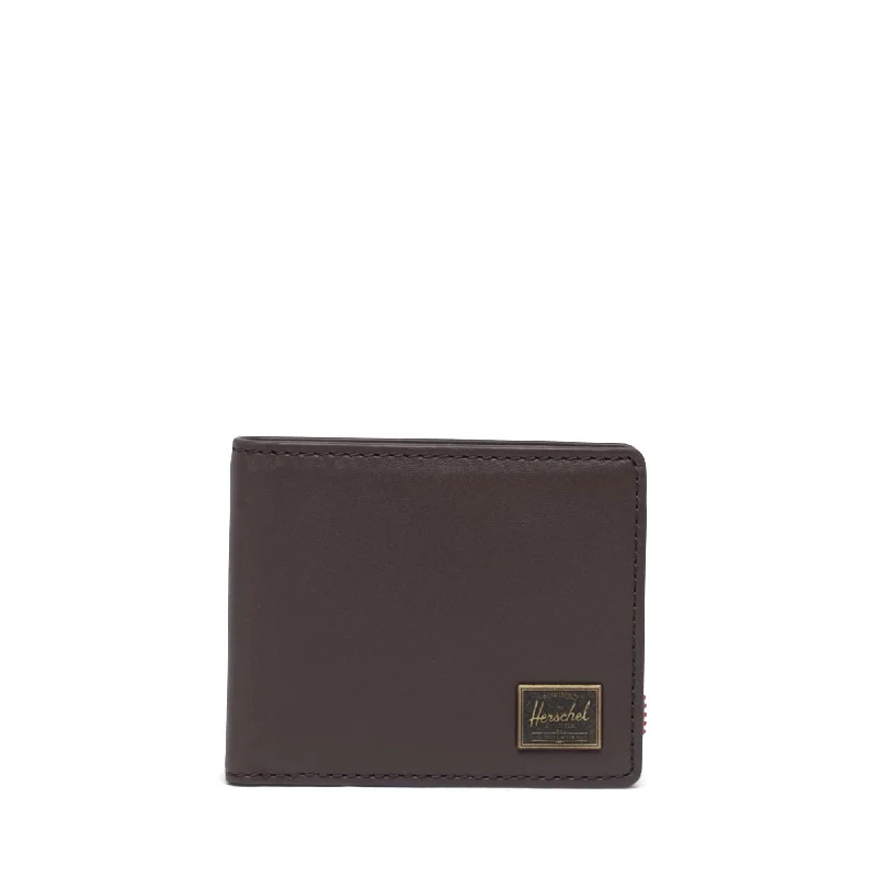 Silk-lined card case with a smooth interior to protect cardsHershel Hank Leather Wallet