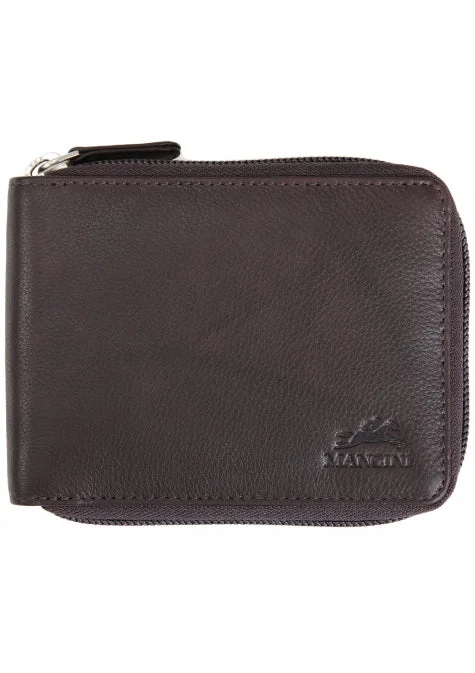 Mancini Leather Men's Zippered Wallet with Removable Passcase