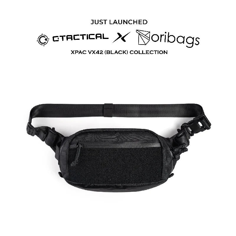 Convertible travel bag that can be used as a backpack or toteCtactical X Oribags CT4W EDC WAIST PACK - XPAC VX42