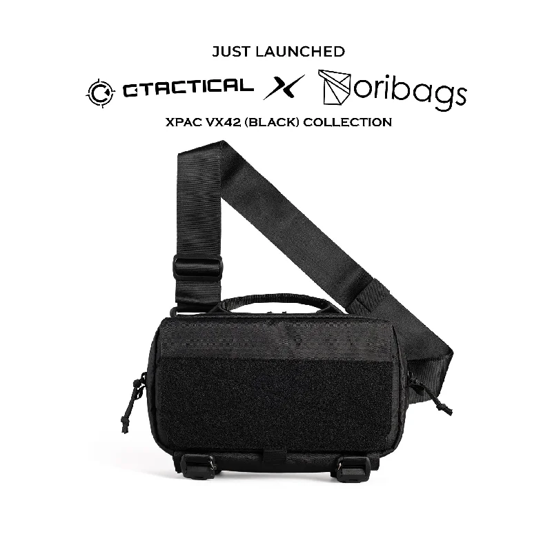 Hiking - specific travel bag with hydration bladder compatibilityCtactical X Oribags CT5 EDC SLING BAG - XPAC VX42