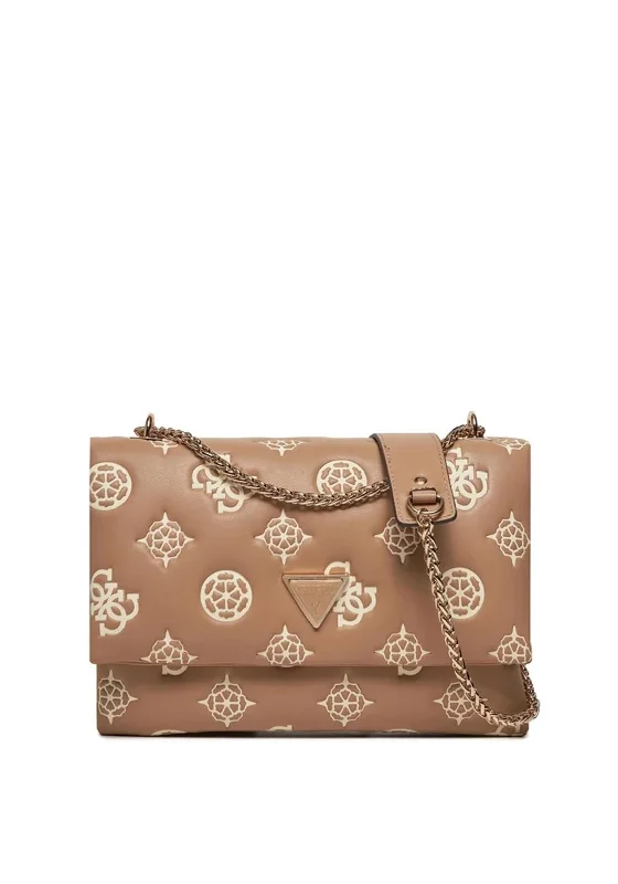 Guess Deesa Peony 4G Logo Crossbody Bag, Taupe