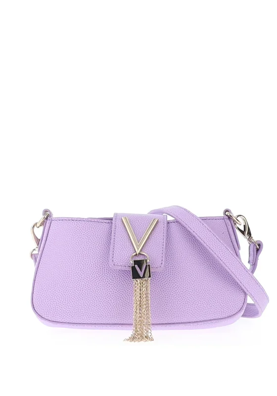 Designer men's crossbody bag with a unique pattern or logoValentino Handbags Divina Crossbody Bag, Lilac