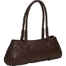 Derek Alexander Leather Ladies' Handbag with Braided Straps