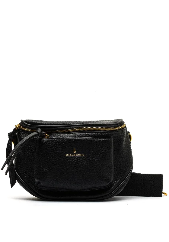 Zen Collection Zip Top Crossbody Bag, Black