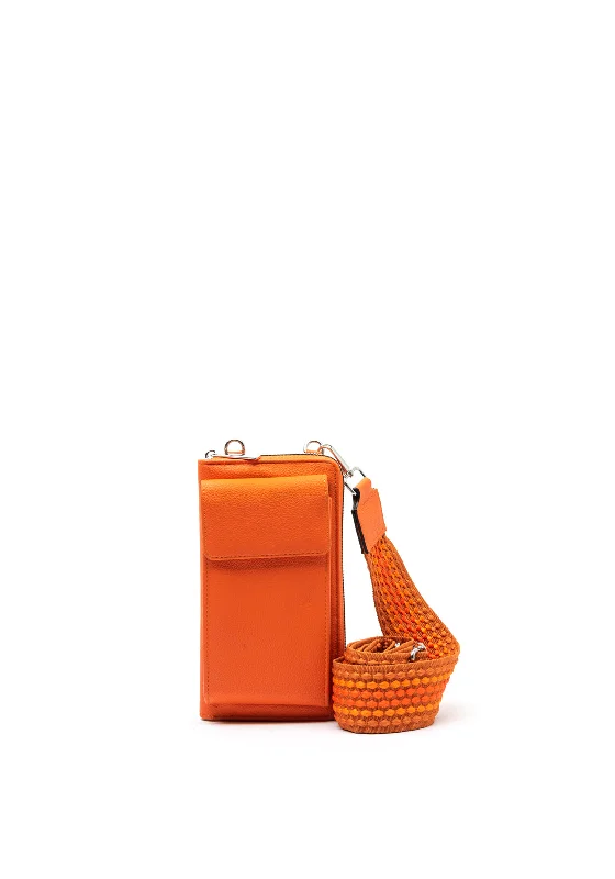 Zen Collection Crossbody Smartphone Wallet, Orange