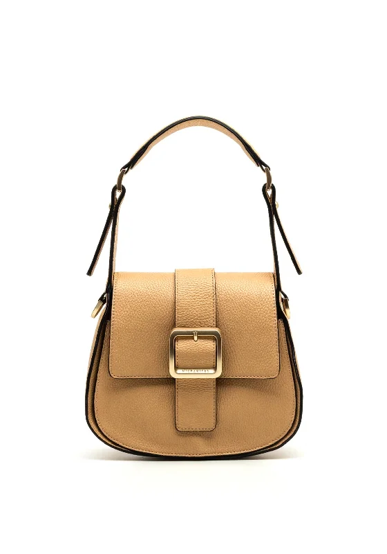 Hispanitas Flap Over Buckle Satchel Bag, Desert