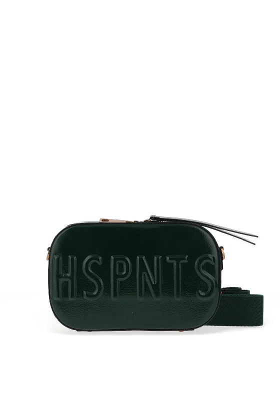 Hispanitas Patent Crossbody Bag, Forest