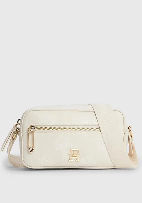 Tommy Hilfiger Iconic Monogram Camera Bag, Sugarcane