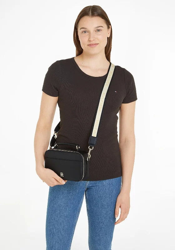 Tommy Hilfiger Iconic Camera Crossbody Bag, Black