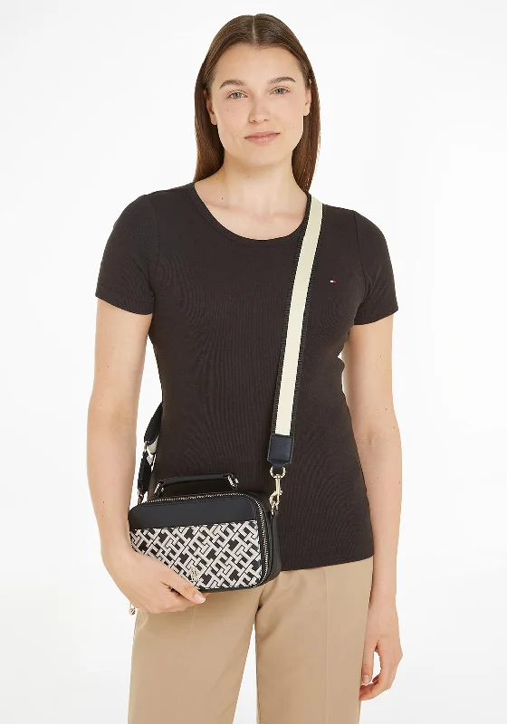 Tommy Hilfiger Iconic Tommy Monogram Crossbody Bag, Black