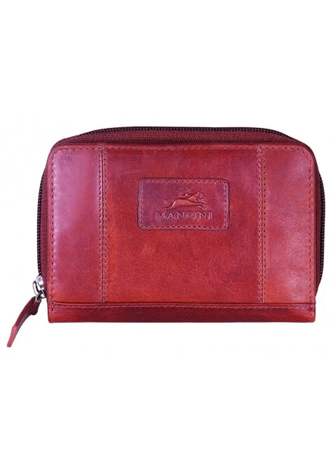 Mancini Leather Ladies' Clutch Wallet RFID