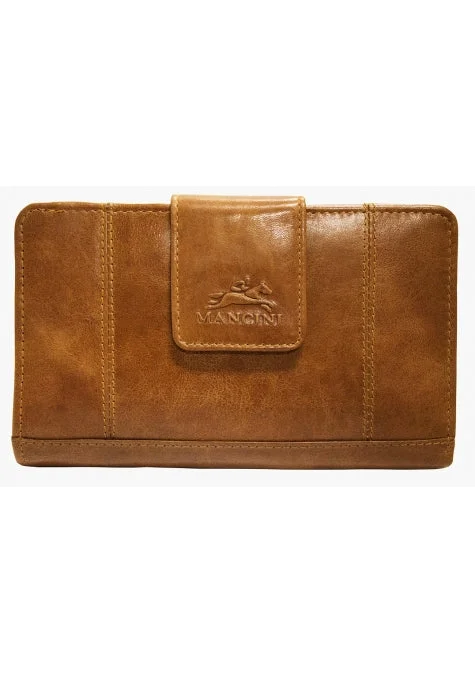 Mancini Leather Ladies' Clutch Wallet RFID