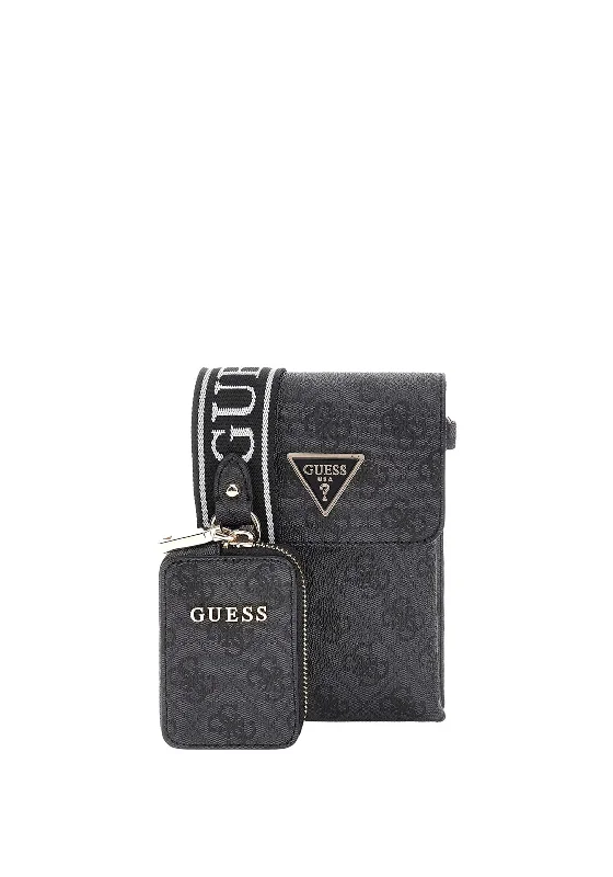 Guess Latona Travel Crossbody Bag, Black