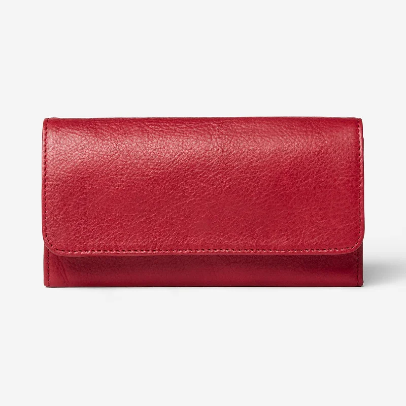 Color-blocked card case with bold primary colors for a trendy styleOsgoode Marley Leather Women's Card Case Wallet