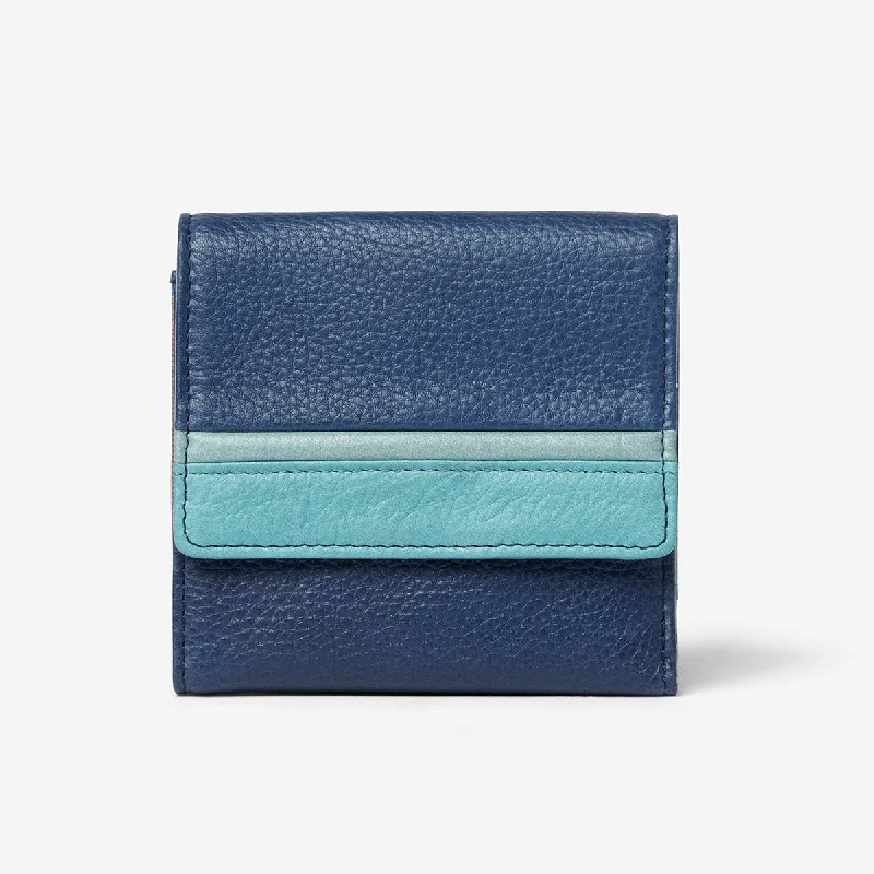 Wallet with a large coin compartment and multiple bill folds for organizationOsgoode Marley Leather Women's Ultra Mini Wallet