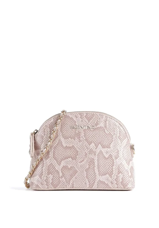 Valentino Mayfair Faux Croc Print Crossbody Bag, Antique Pink