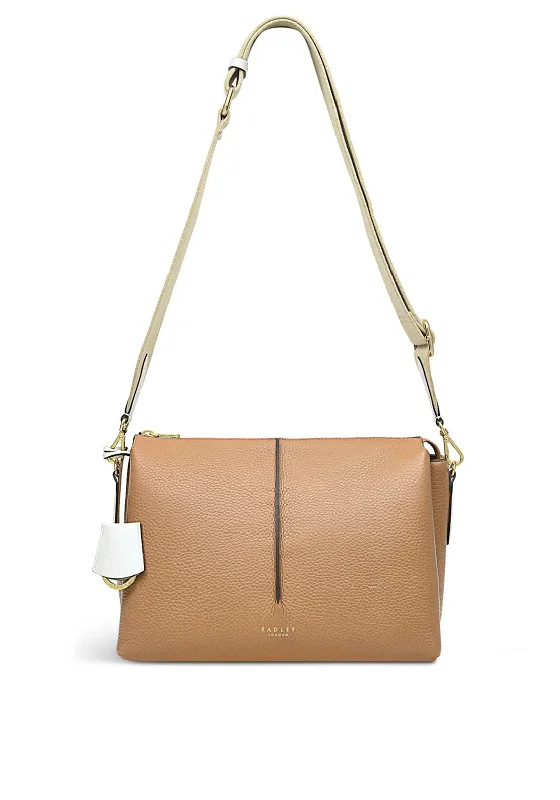 Radley Hillgate Place Medium Zip Top Crossbody Bag, Light Brown