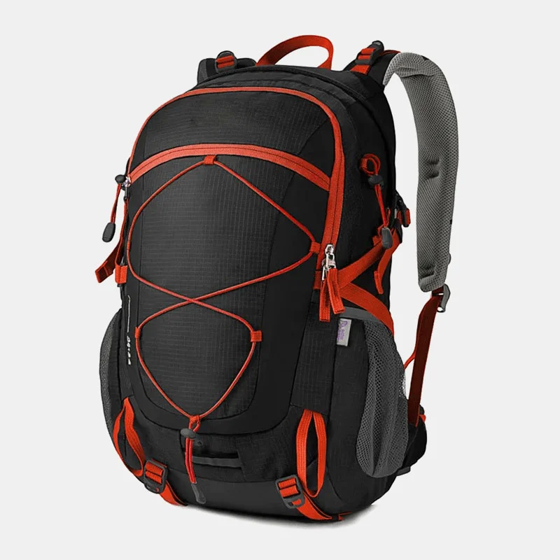 Men 40L Breathable Multi-Pocket Water Bag Warehouse Design Backpack Outdoor Travel Hiking Camping Bag with Rain Cover