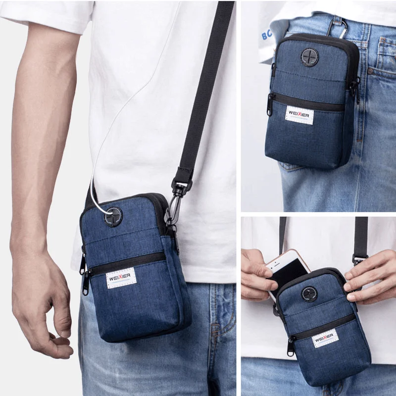 Men Small Phone Bag Crosbody Bag Waist Bag Shoulder Bag