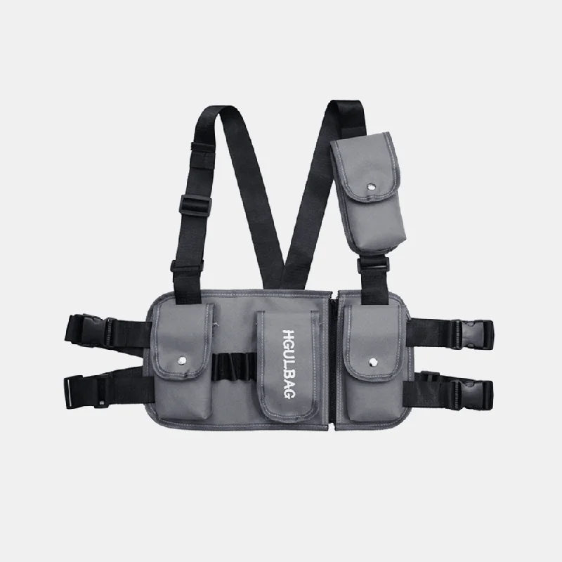 Men Women Hip-Hop Chest Bag Vest Bag Tooling Bag Tactical Bag