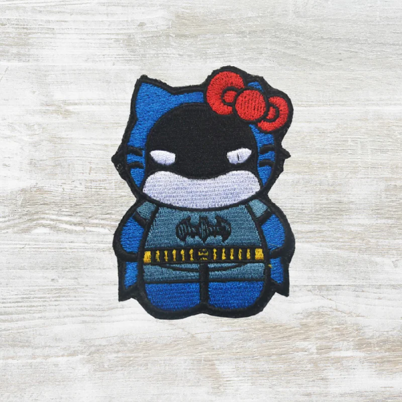 Kids' themed polyester travel bag for family road tripsThe Meniacc Kitty Batman/Stormtrooper/Jason/Deadpool Embroidered Velcro Patch