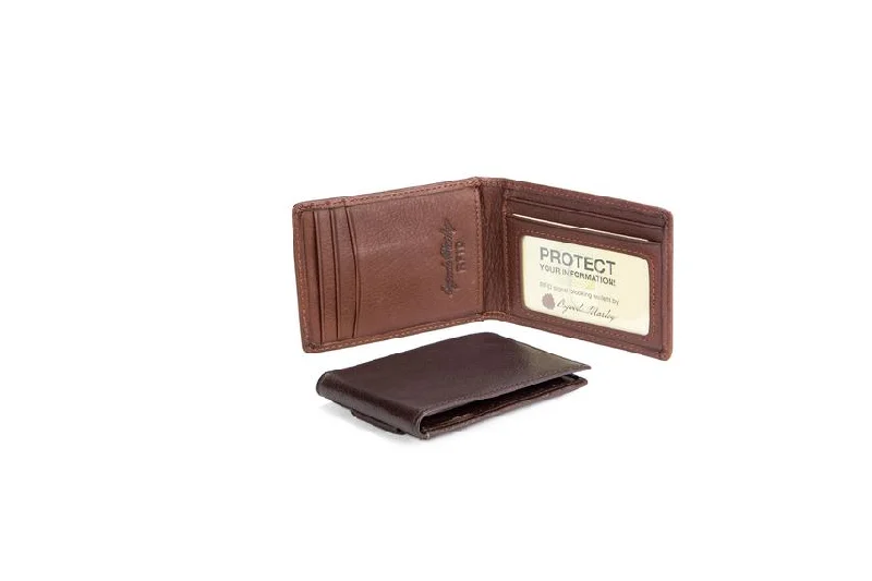 Laser-cut leather wallet with an abstract pattern for a modern aestheticOsgoode Marley Leather Men's Wallet