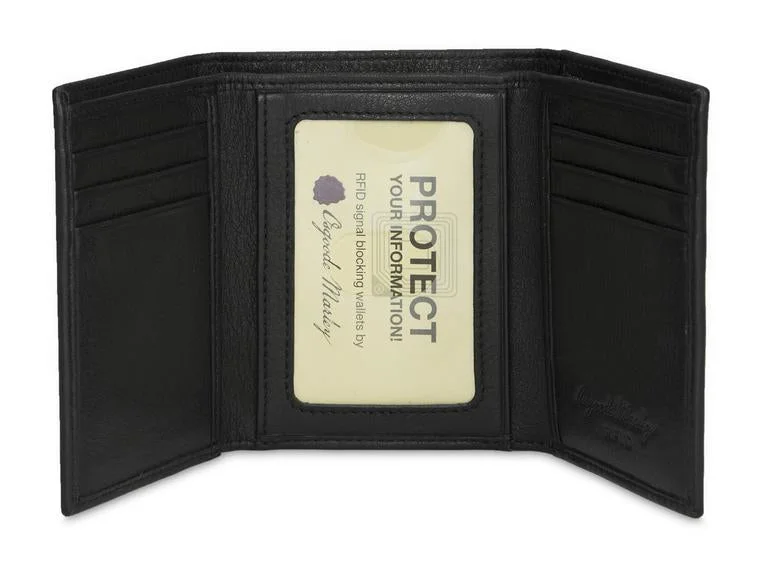 Osgoode Marley Leather Men's Wallet Trifold with Double ID Window RFID