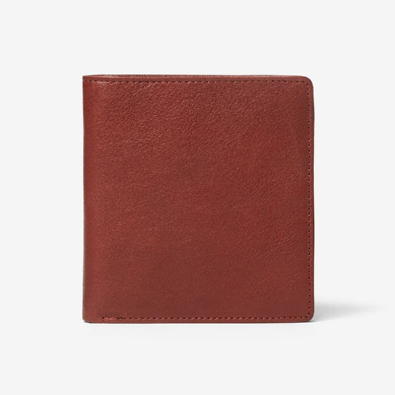 Women's leather wallet with hand-stitched edges and a classic fold-over designOsgoode Marley Leather Men's RFID Hipster Wallet