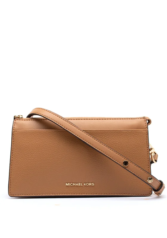 MICHAEL Michael Kors Leather Empire Conv Crossbody Bag, Pale Peanut