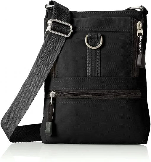 Derek Alexander Nylon Organizer/X-Body Half Flap