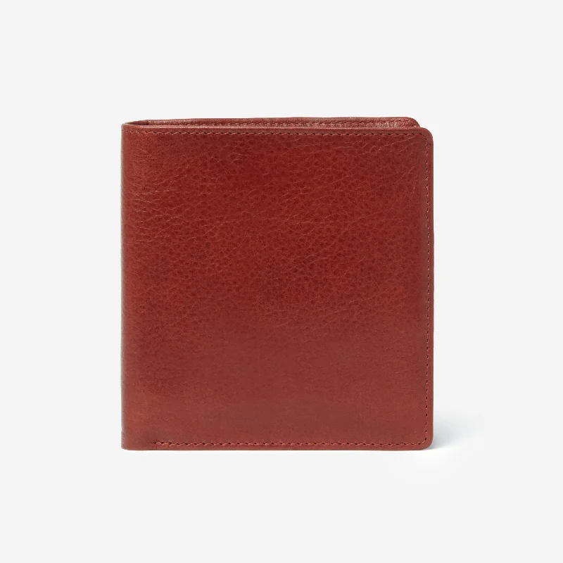 Wallet with a detachable strap for easy carrying as a crossbodyOsgoode Marley Leather Men's RFID Extra Page Hipster Wallet