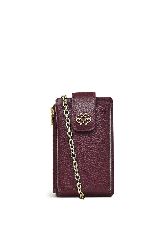 Radley Hillcrest Large Phone Crossbody, Dark Cherry