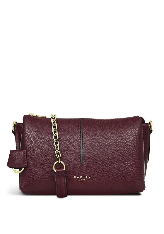 Radley Hillgate Place Leather Crossbody Bag, Dark Cherry