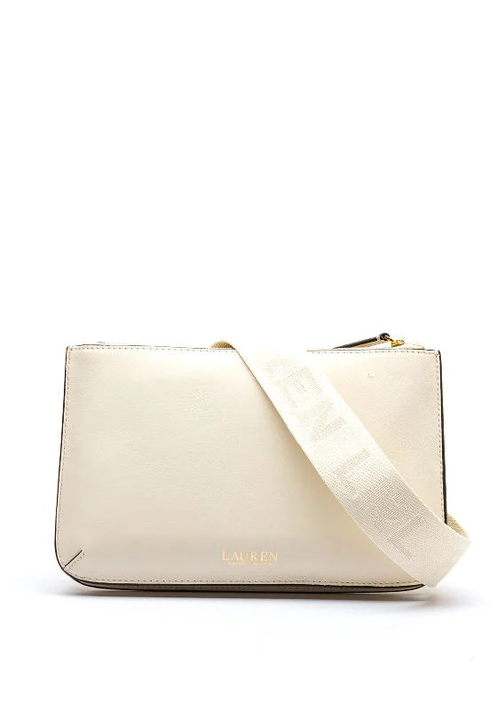 Ralph Lauren Landyn Leather Crossbody, Vanilla