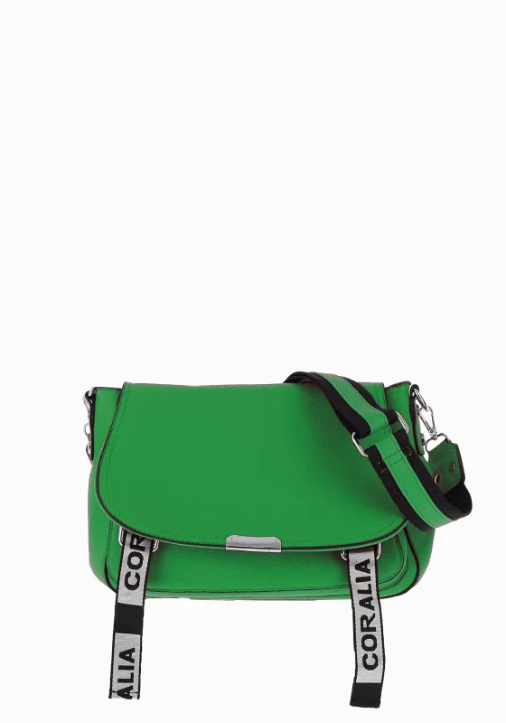 Zen Collection Flap Over Strap Crossbody Bag, Green