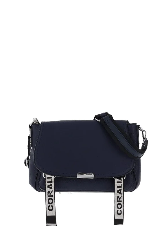 Zen Collection Flap Over Strap Crossbody Bag, Navy