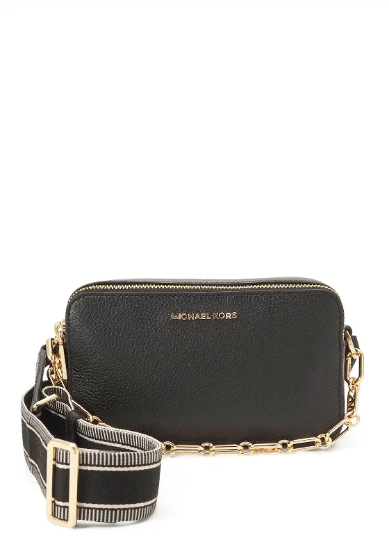 MICHAEL Michael Kors Small Double Zip Crossbody Camera Bag, Black