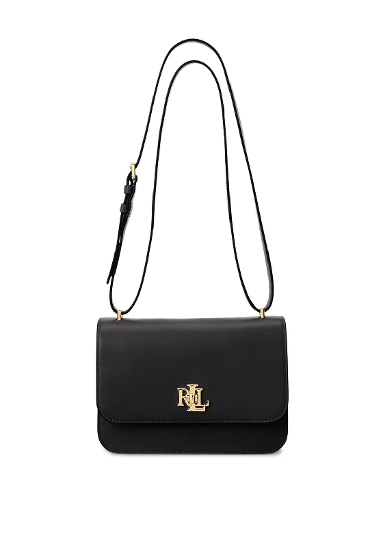 Ralph Lauren Sophee Leather Crossbody, Black